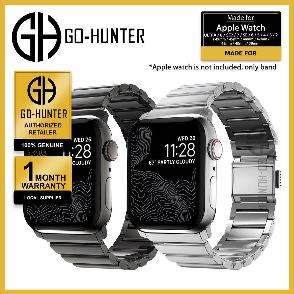 Nomad สายนาฬิกาข้อมือสเตนเลส สําหรับ Apple Watch 49 45 41 44 40 42 38 มม. (เวอร์ชั่น 2)