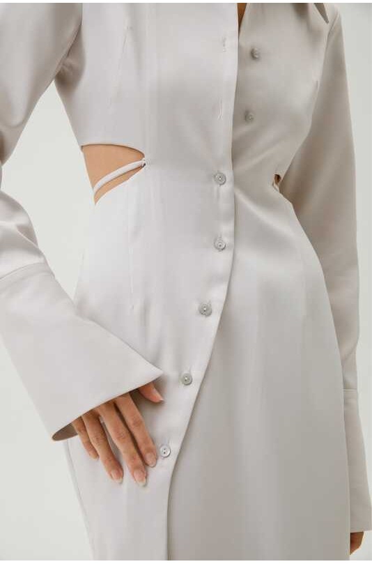 ❤ AOP ARCHIVE - Maxi Shirt Dress เดรสคอปก