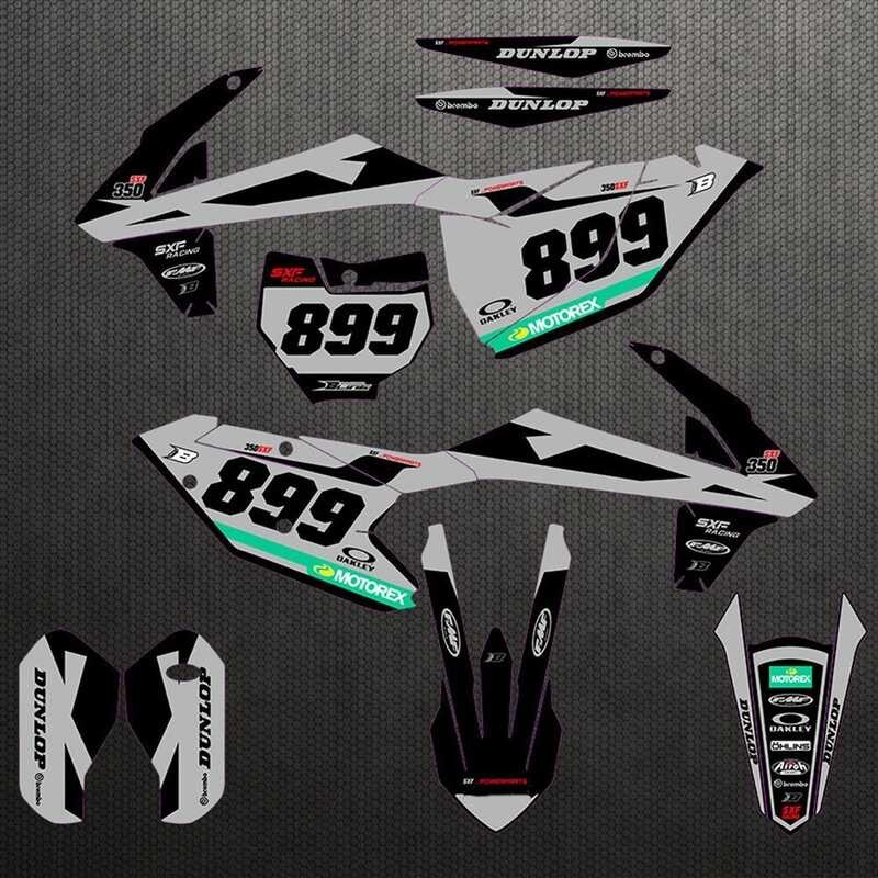 SX-65 16-22 Motorcycle Sticker Graphics Background Decals Kits For KTM SX 65 SX65 2016 2017 2018 20