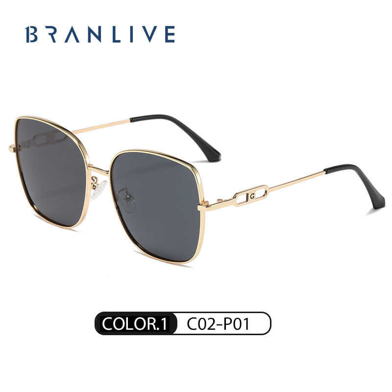 DB’ Metal BRANLIVE Frame Black Shades for Men aviator sunglasses