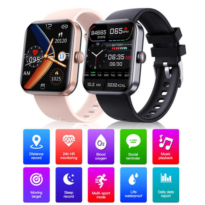 high-quality F57L Smartwatch multifunctional glucose watch heart rate blood oxygen body temperatu