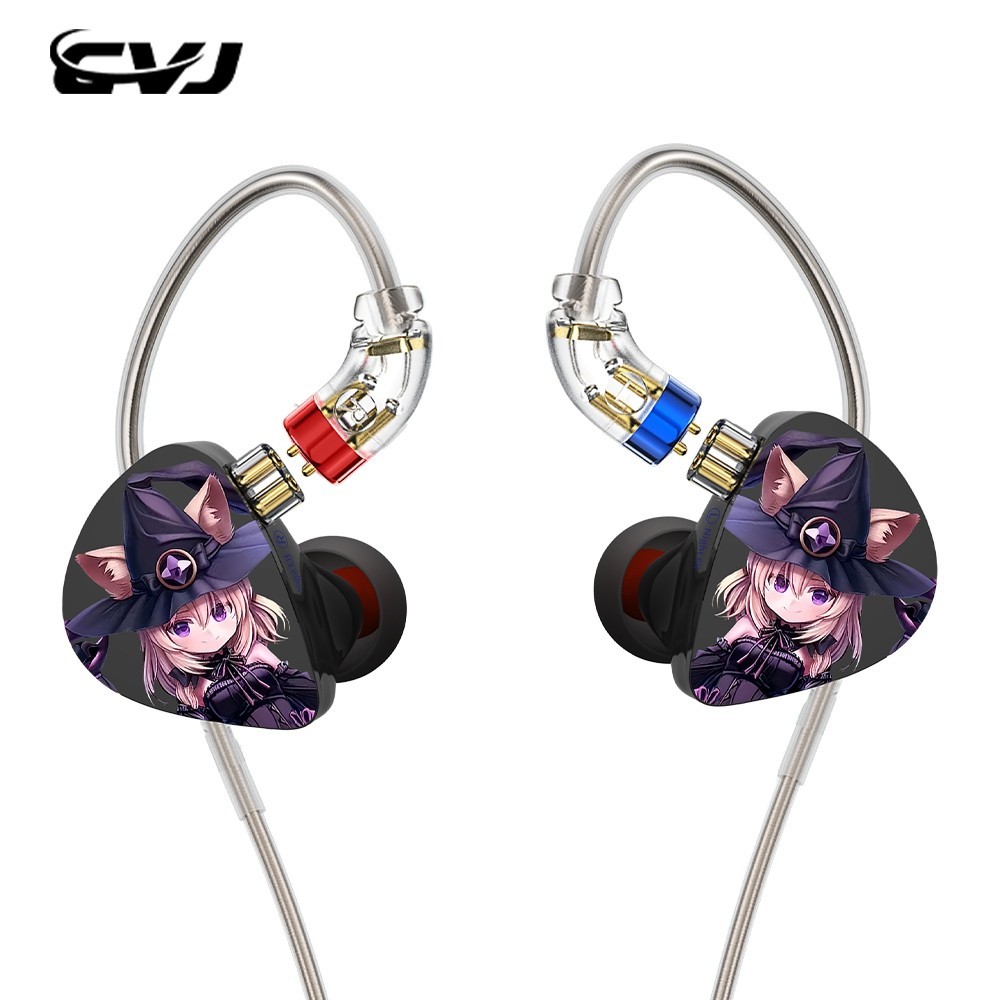 Cvj NIGHT ELF 6 มม . + 10 มม.Dual Dynamic +8 มม.แบบไดนามิก DLC สามหน ่ วยIn-Ear Monitors HiFiหูฟัง