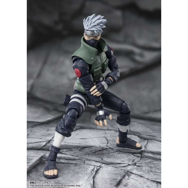 Bandai Original S.H Figuarts NARUTO อะนิเมะตัวละคร Hatake Kakashi Action Manikin เด