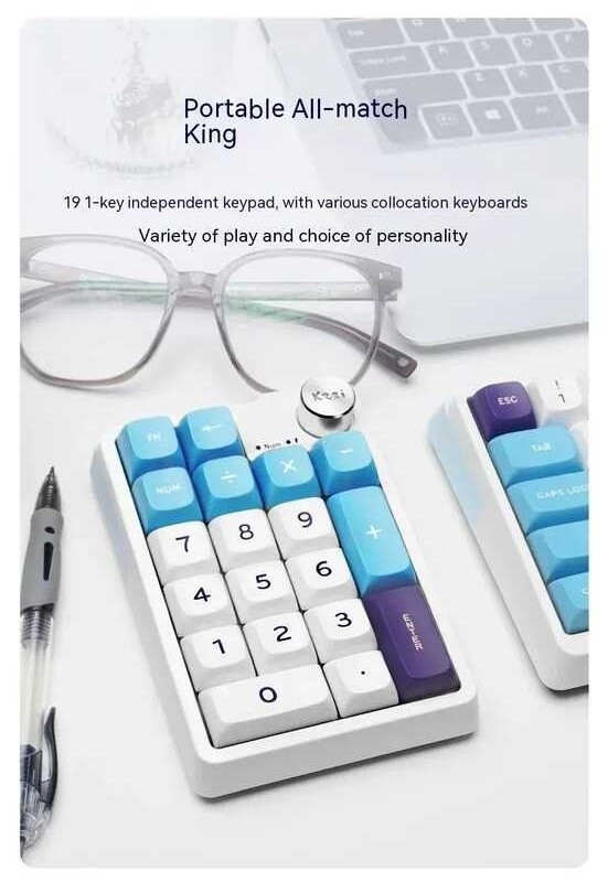 LY K20 Kzzi คีย์บอร์ดขนาดเล็กสามโหมด RGB Hot Swap ปะเก็นไร้สาย