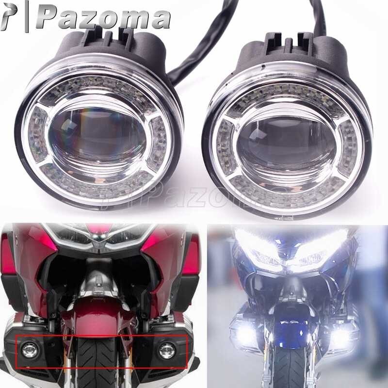 LED ไฟตัดหมอกจักรยานยนต์ LED หมอกโคมไฟ Strobe Foglights สำห ไฟรถยนต์
