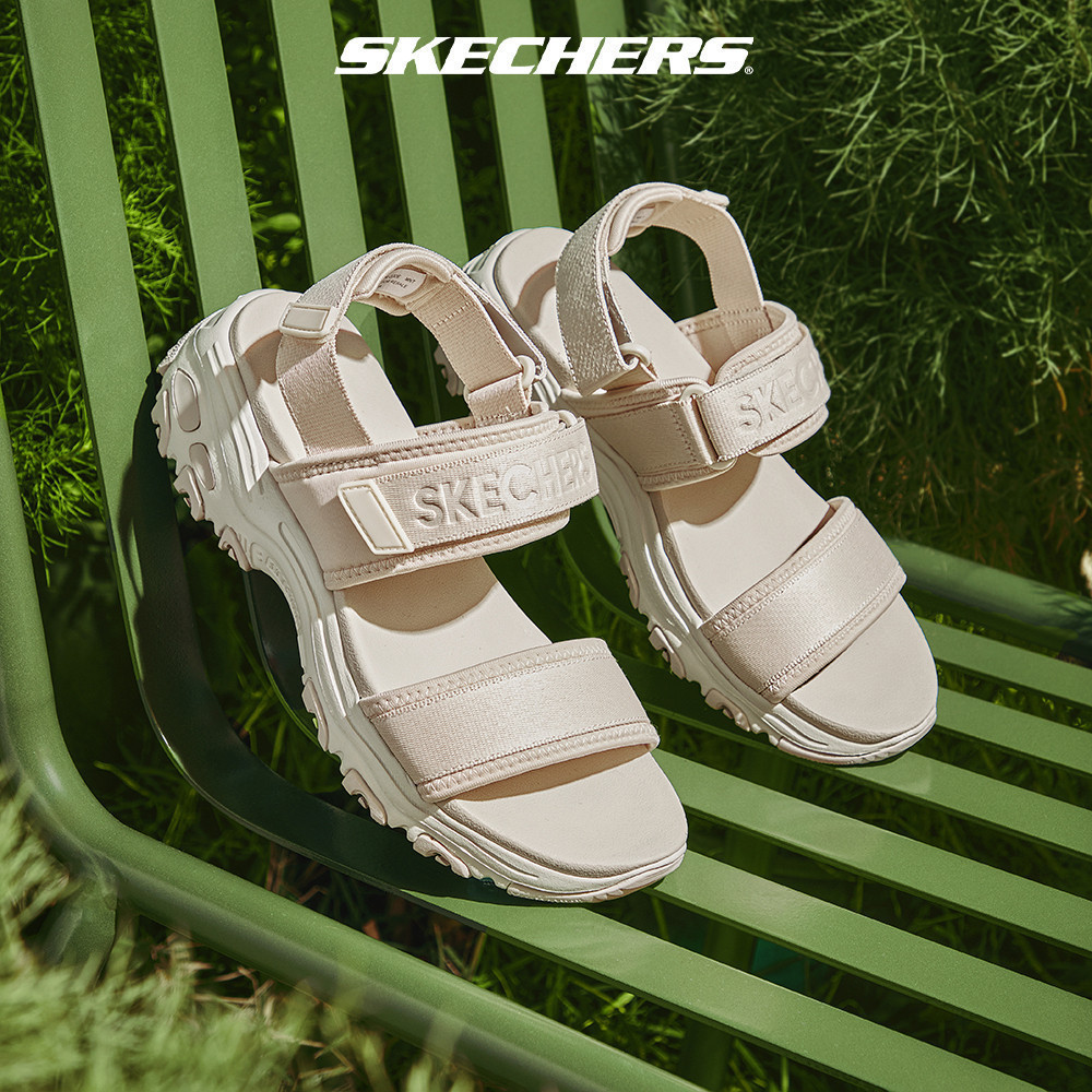 Skechers สเก็ตเชอร์ส รองเท้าแตะ ผู้หญิง Cali D'Lites Sandals - 119853-NAT