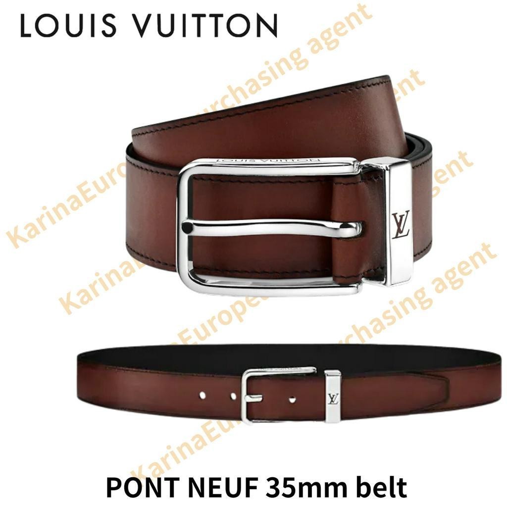 ♞,♘Louis Vuitton LV PONT NEUF 35mm belt Classic models