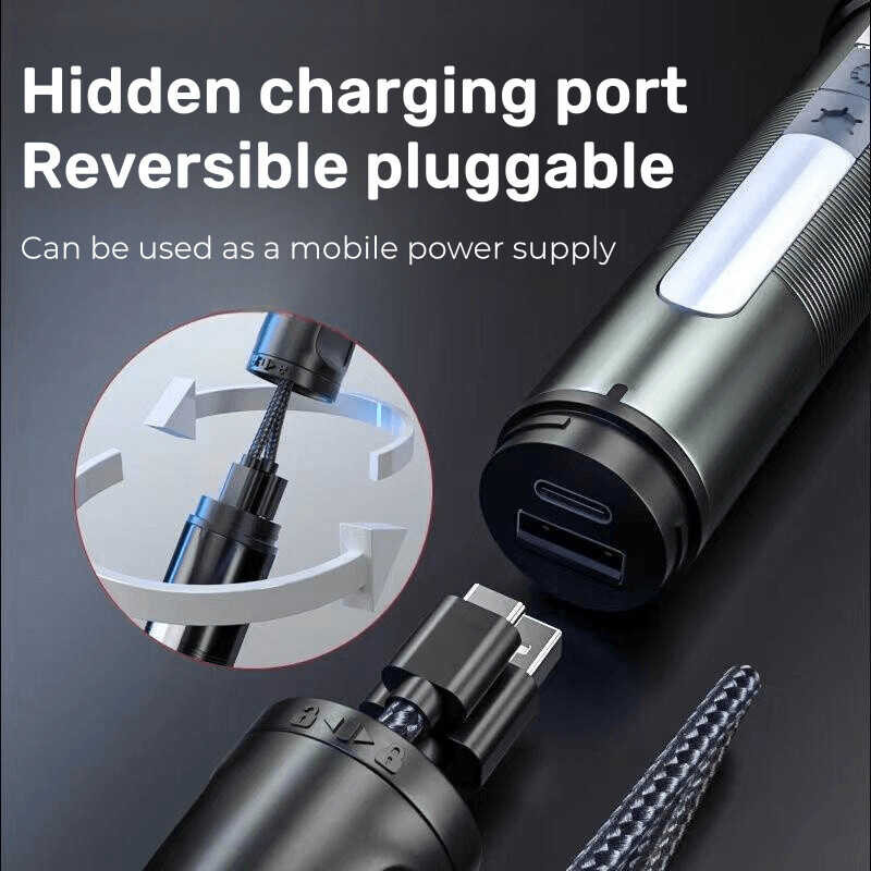 Flashlight WARSUN Strong Light USB Rechargeable Waterproof Super Bright Touch Light Ultra Long Endu