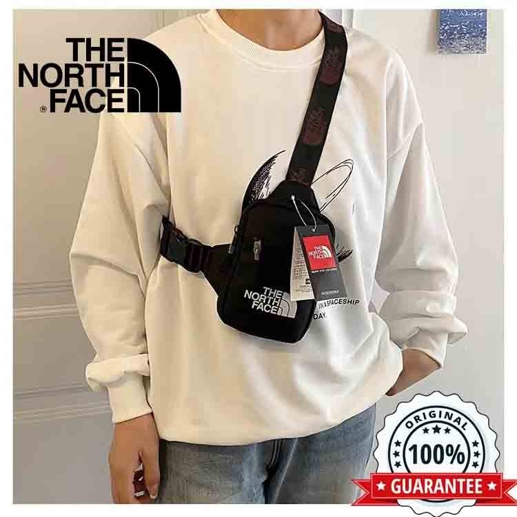 The North Face กระเป๋าคาดอก กระเป๋าสะพายไหล่ กันน้ํา คุณภาพสูง สําหรับผู้ชาย เหมาะกับการเล่นกีฬา