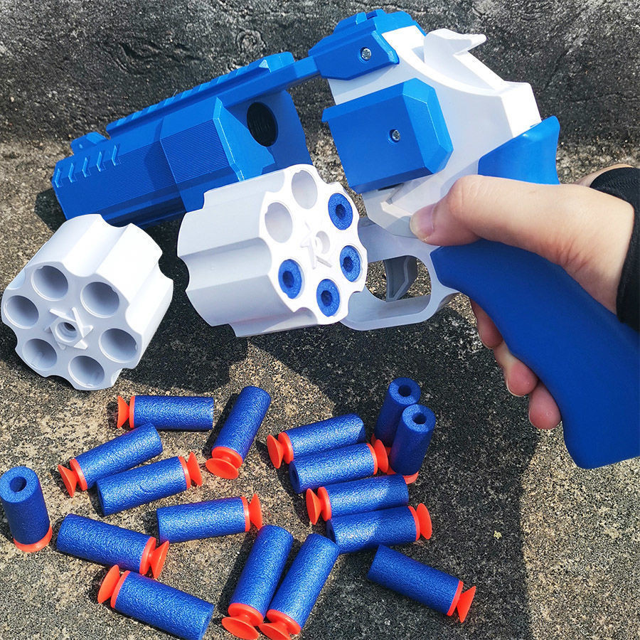 Revolver 357 ปืนกระสุนอ่อนไฟฟ้าทำซ้ำรุ่นของเล่นเด็ก