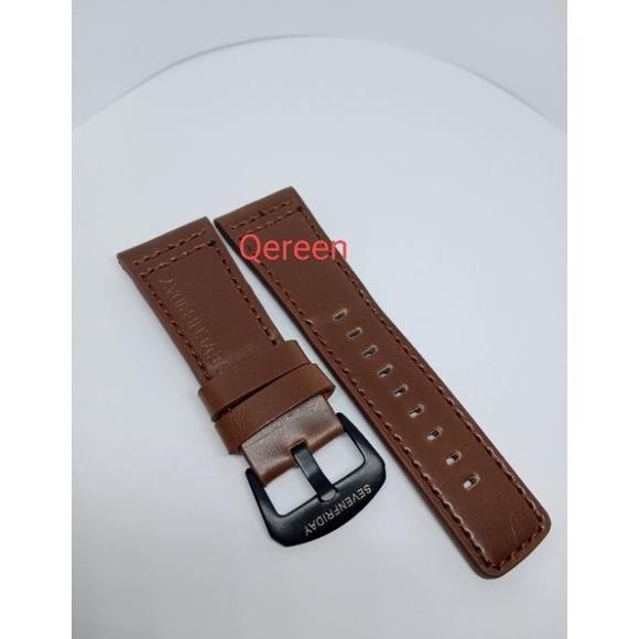 Awa635 สายนาฬิกา Set seven friday 28mm Leather Watch strap ขายฟรี bezel สายนาฬิกา *