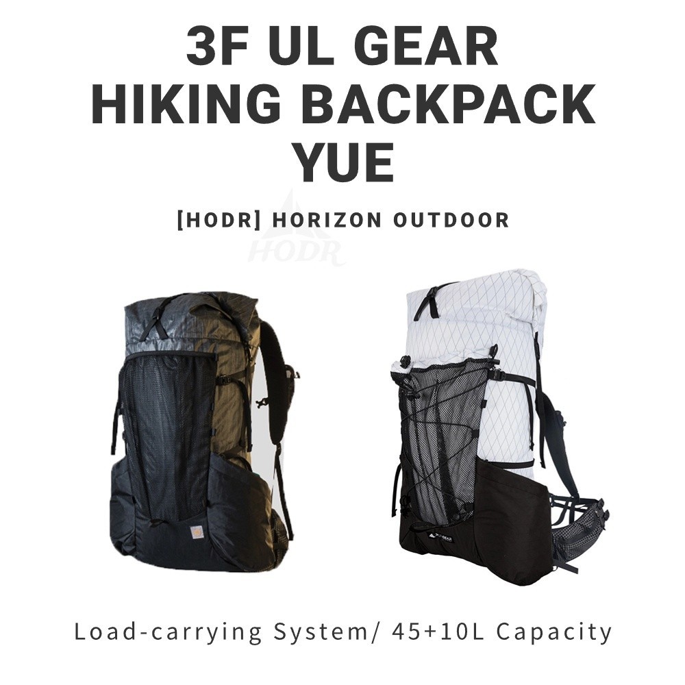 【HODR】3F UL GEAR กระเป๋าเป้สะพายหลัง น้ําหนักเบาพิเศษ ปรับได้ 45+10 ลิตร สําหรับปีนเขา Dyneema UHMW