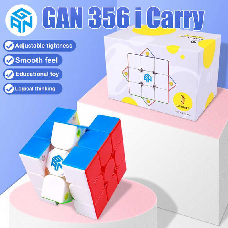 GAN356 I Fancy【คลังสินค้าพร้อม】 Carry 3X3 Magic Stickerless Puzzle สำหรับเ