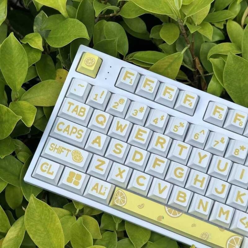 Only】Minimalist Yellow 【Keycap Keycap Profile PBT Sublimation For Cherry MX Switch Mechanical Key