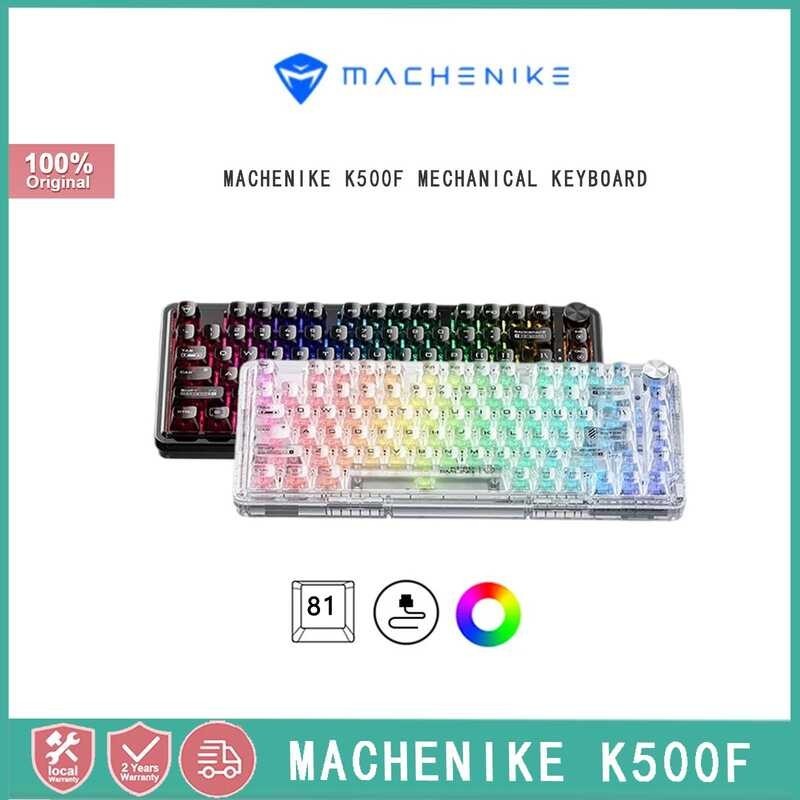 mechanical he K500F keyboard, DynamicRGB Backlit,Detachable Cable，75% compact, 81 TKL, PC backligh
