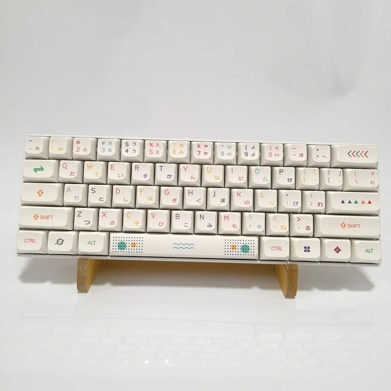 Keys 【Keycap Only】127 Thai Japanese Neon Light Keycaps XDA Profile PBT Sublimation For Cherry MX