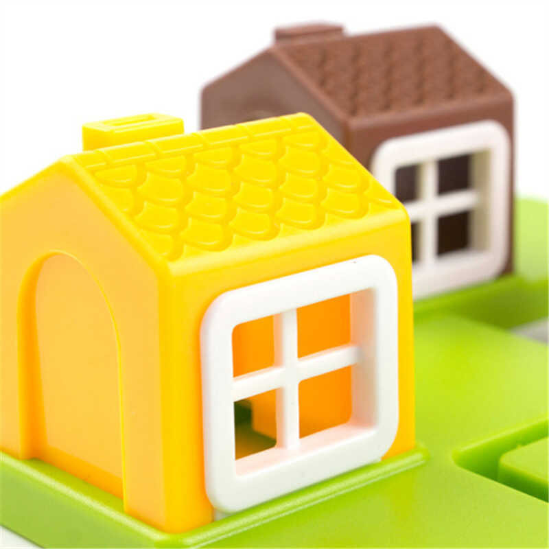 Smart Story Child of Pigs and Wolf Board Three Little Piggies 48 Challenge Solution Games IQ Traini