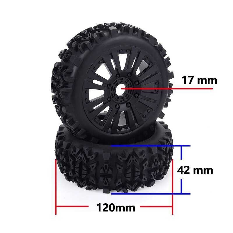แข่งรถ2ชิ้น1/8รถออฟโรดล้อยาง120มม. ZD ยางล้อสำหรับทีม Losi