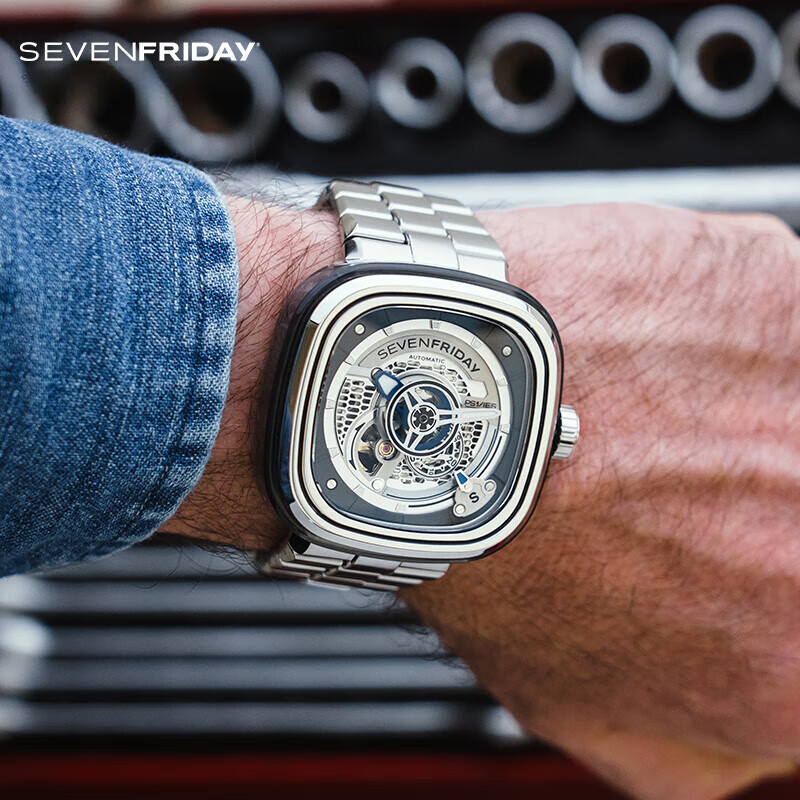 Sevenfriday นาฬิกาข้อมือกลไกอัตโนมัติ แฟชั่นสําหรับผู้ชาย PS1 01M PS1 01M