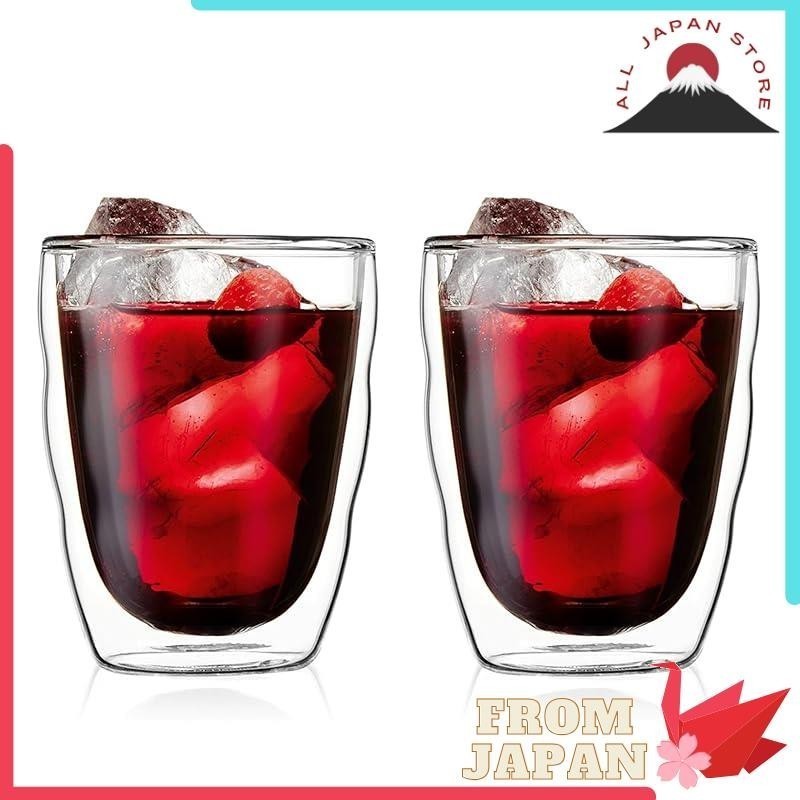 BODUM Bodum Glass Cup Tumbler PILATUS Pilatus Double Wall Glass 350ml 2-piece set Thermos Insulatio