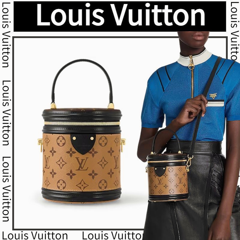 ♞หลุยส์ วิตตอง LOUIS VUITTON CANNES กระเป๋าโท้ท/กระเป๋าเครื่องสำอาง/สไตล์คลาสสิค