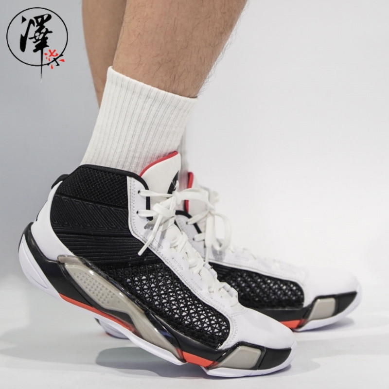สินค ้ าใหม ่ เปิดตัว AJ 38 สีดําสีขาว AJ-38 สีดําสีชมพูสูงหลอด Air Cushioning Practical Combat รอง