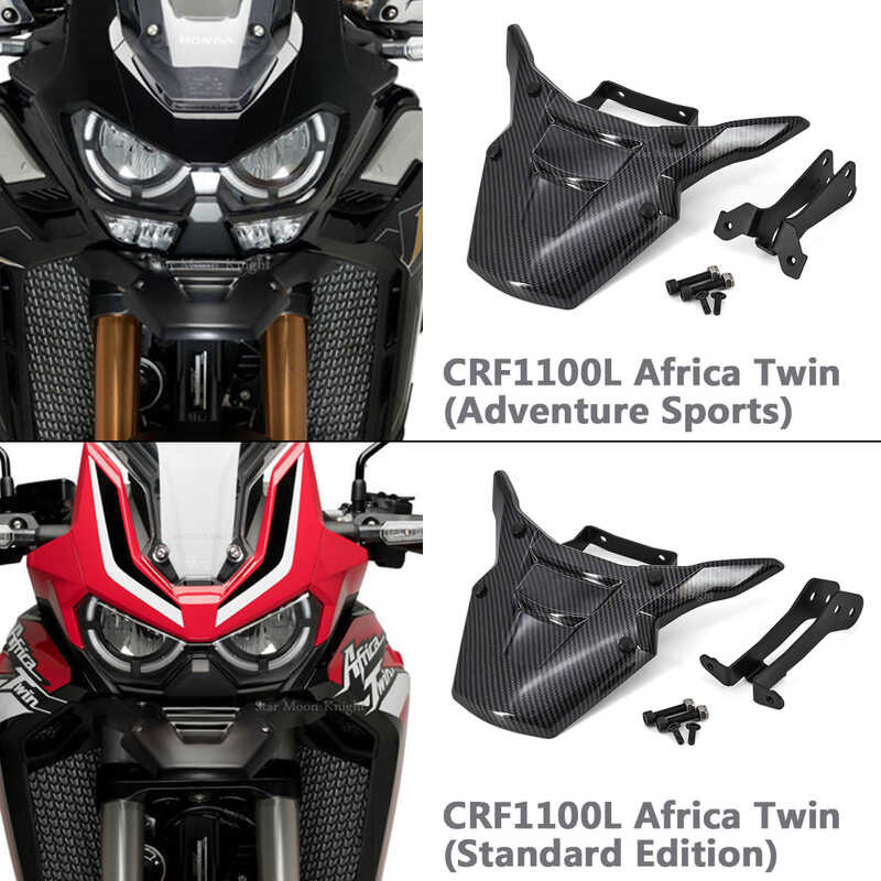 Δ สำหรับ HONDA Africa Twin Crf1100 Crf1100l Crf 1100 L Mudguard ด้านหน้า Beak Fairin
