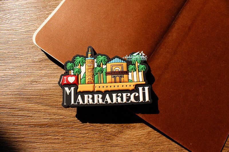 Tourist Marrakech Morocco Travel Souvenir 3D Rubber Refrigerator Magnet Cute GIFT IDEA