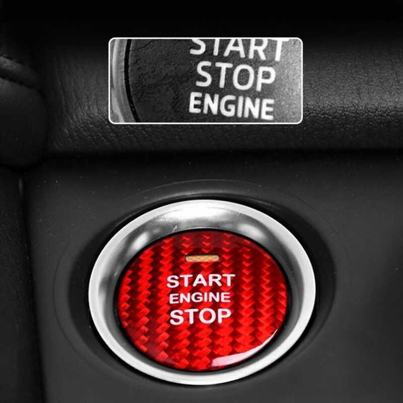 ❤ Huiyisunny Mazda 3 Cx-3 Cx-4 Cx-5 Cx8 Mx-5 Axela Atenza Accessories Carbon Fiber Car Engine Sta