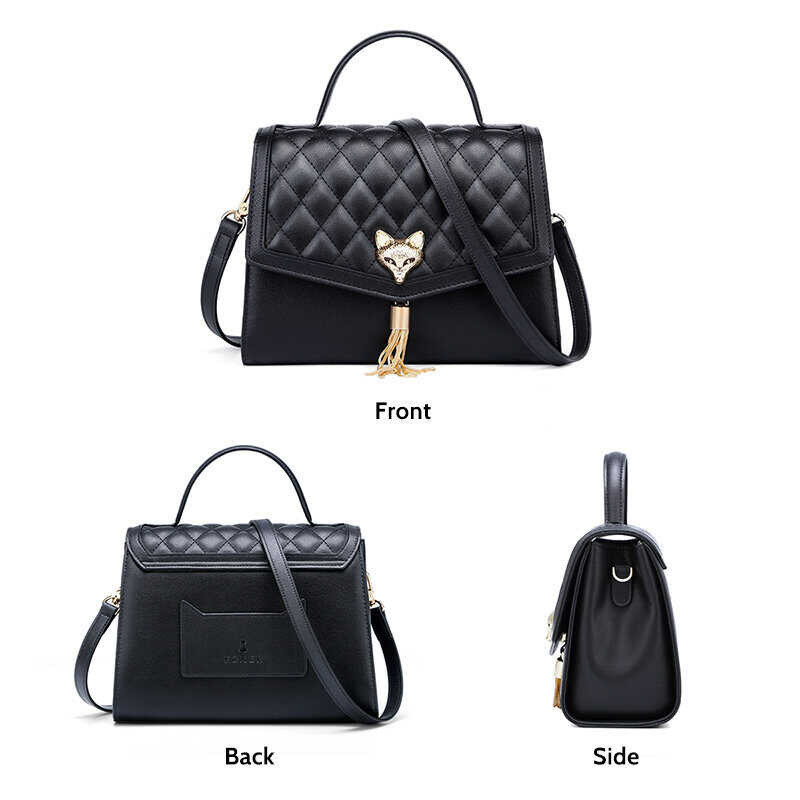 FOXERผู้หญิงกระเป๋าคาดอกหนังแท้กระเป๋ายอดจับกระเป๋าก