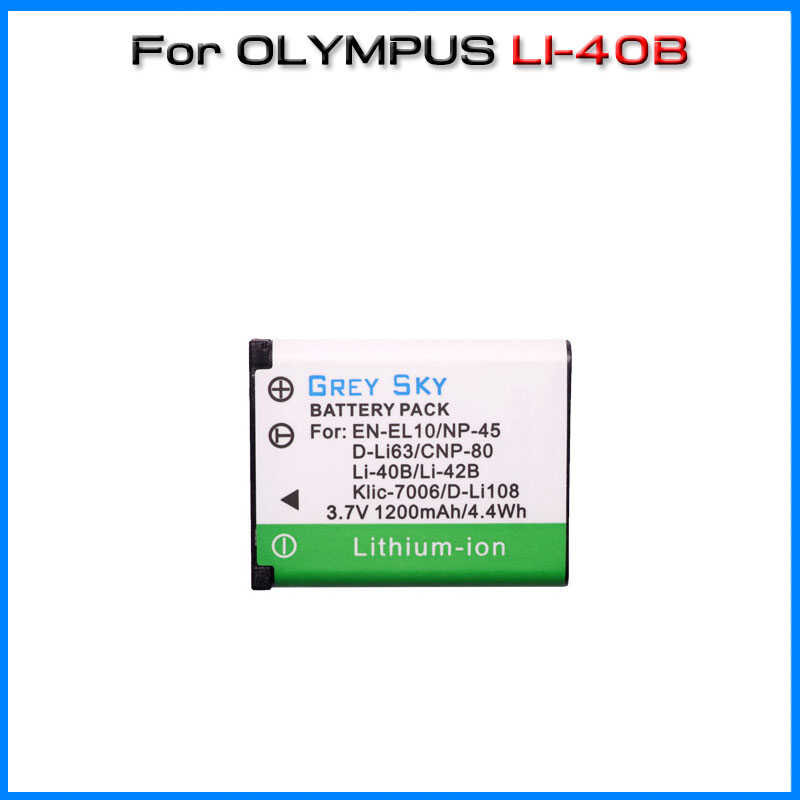 ❤️ Li-40B Li-42B Li 40B 42B Li40b แบตเตอรี่กล้องสำหรับ Olympus Pentax D-Li63 Fuji Np-45 Nikon E