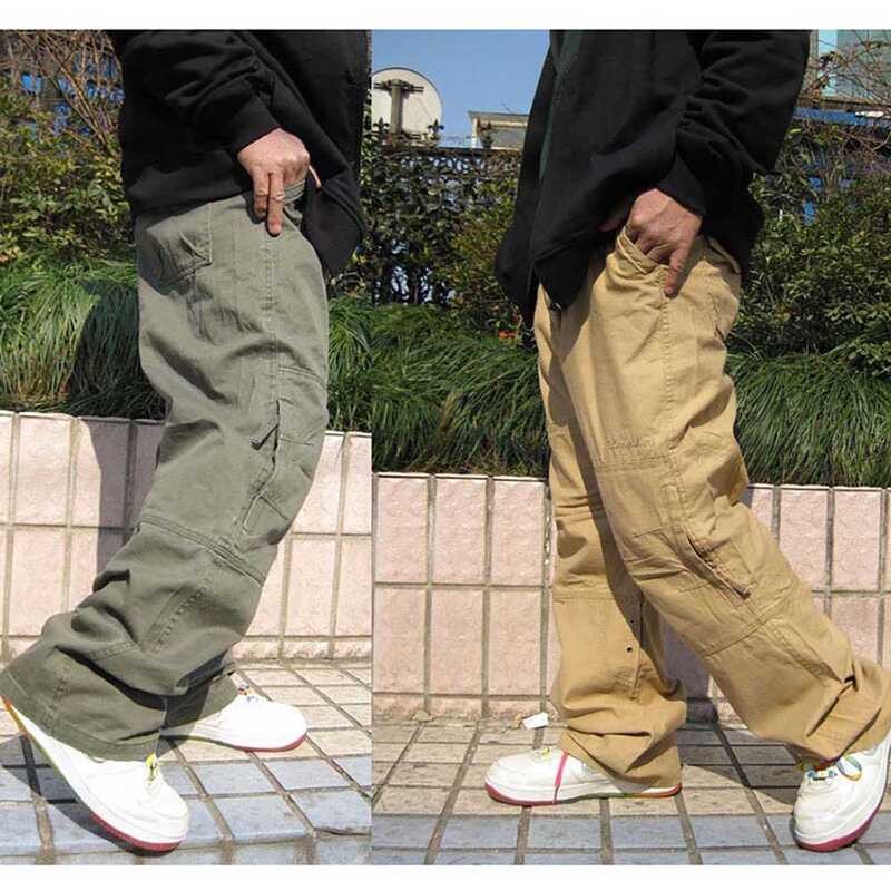 ❤️ Hip Hop Dance กางเกงบุรุษกางเกง Joggers ลำลองหลวม Baggy Cargo ก