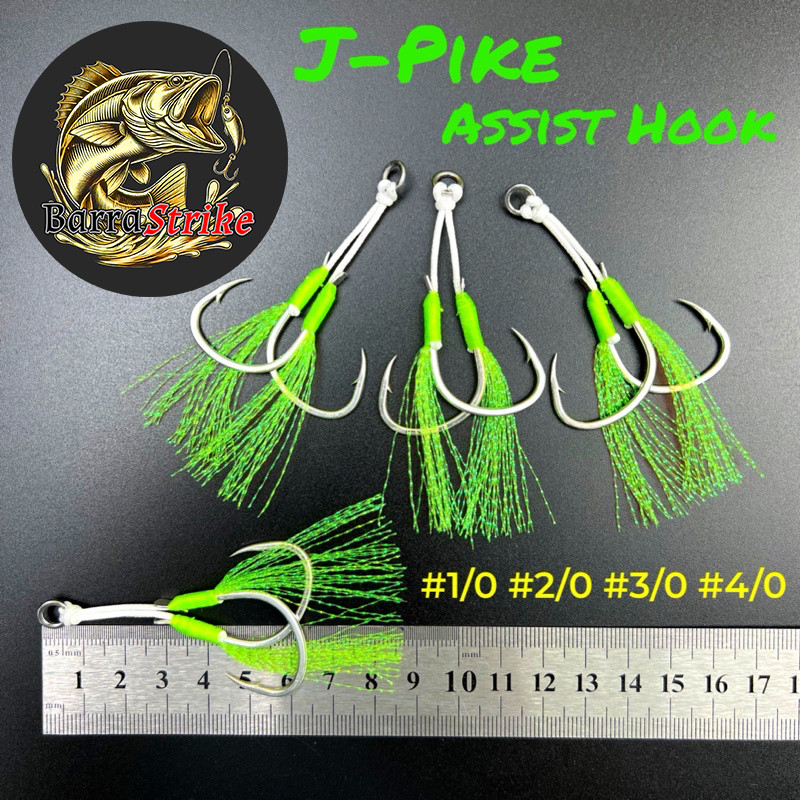 J-PIKE Assist Jigging Hook Jig 20g-200g SlowJig FastJig Mata Kail Jig Hook Assist Hook Jigging