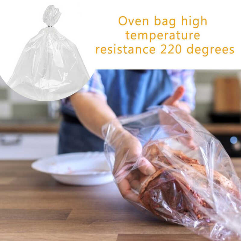 Resistance Heat Nylon-Blend Slow Cooker Liner Roasting Turkey Bag For Cooking Small/Large Oven Bag