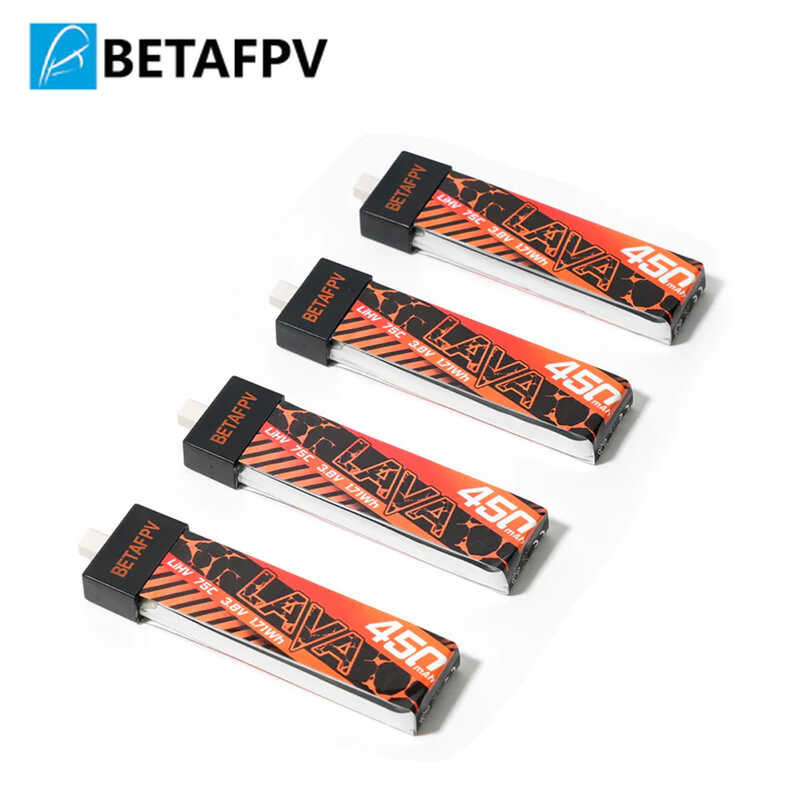 ♎ UAV แบตเตอรี่ LAVA 1S 450Mah 75C สำหรับ BETAFPV Meteor75 Cetus Pro Drone ต้น