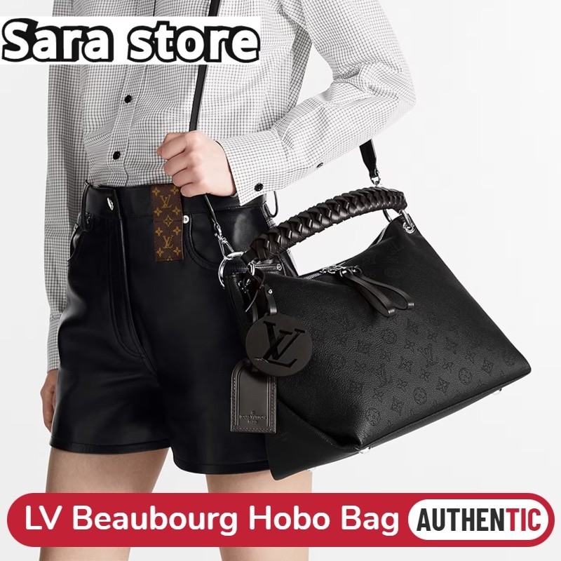 ♞,♘,♙หลุยส์วิตตอง Louis Vuitton BEAUBOURG HOBO MM Portable Messenger Bag