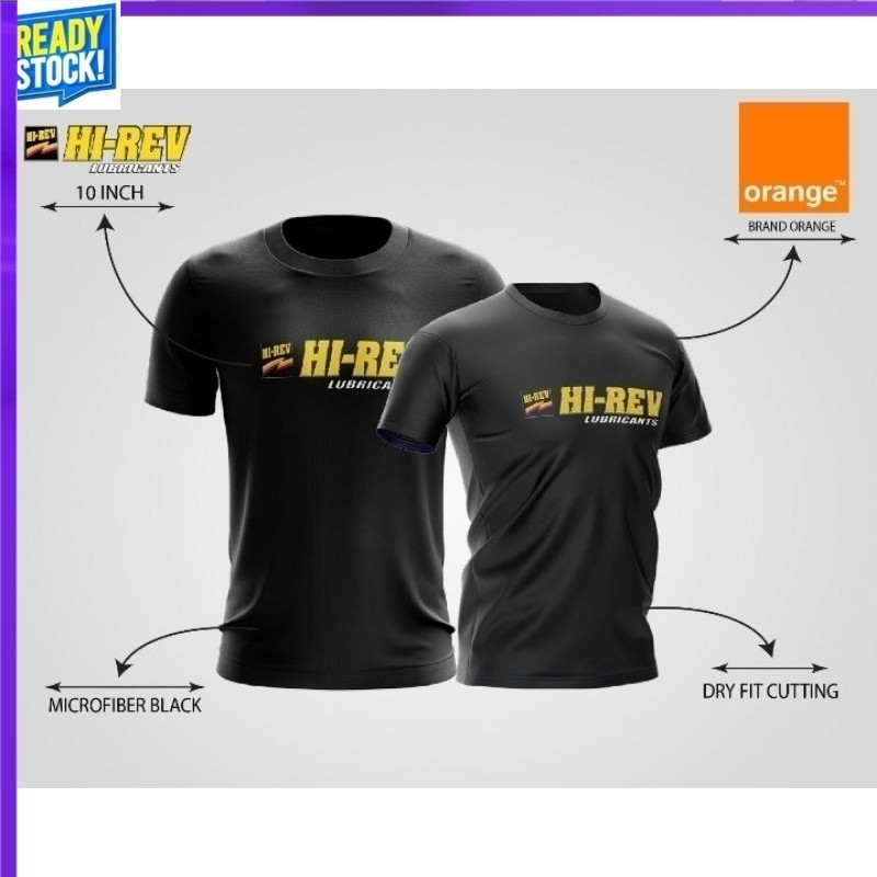 เสื้อยืด Hi-Rev Lubricants Permotoran Konvoi Hobi