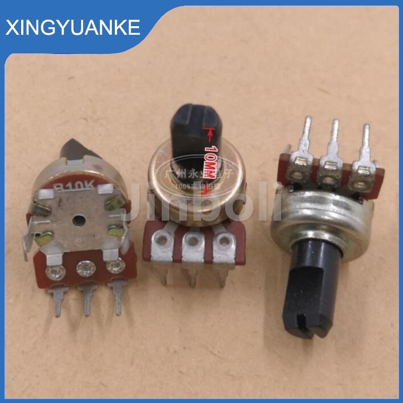 5PCS 121 ประเภทเดี่ยวแนวตั้ง Potentiometer 3Pins B10K B103 B20K B50K B503 B100K B104 A10K A103 A20K 