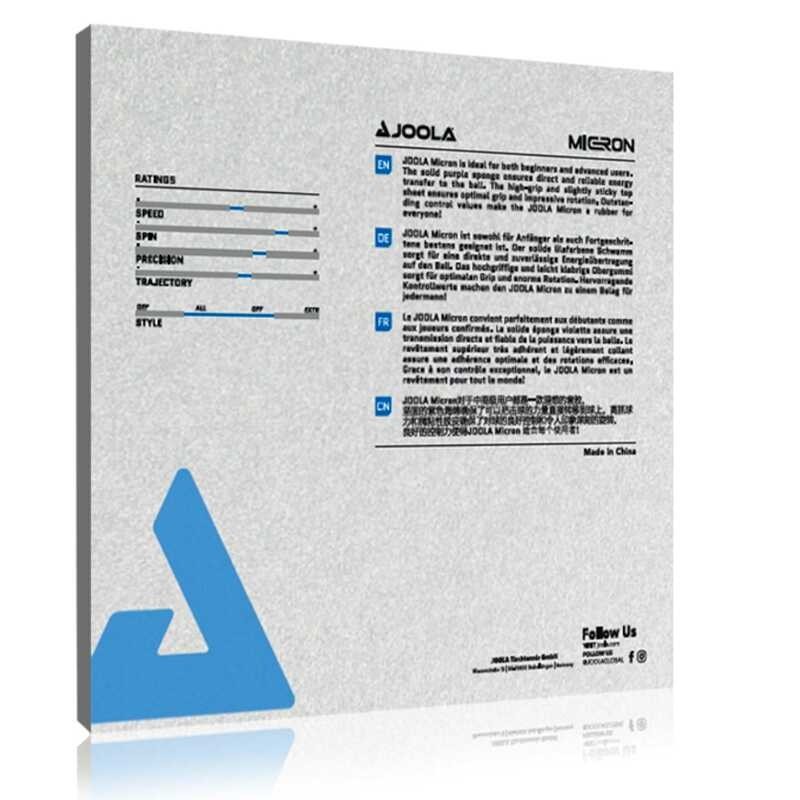 JOOLA ยางลายกีฬาปิงปอง ไมครอนแบบดั้งเดิมมีสิวเหนียวเป