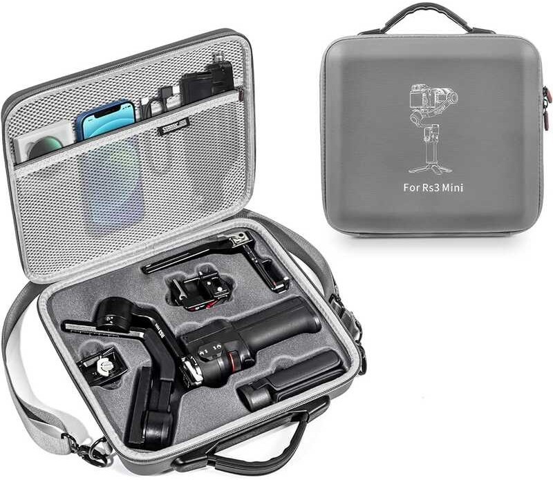 Shoulder Waterproof Portable Storge Bag Travel Case for DJI RS 3 Mini,3-Axis Gimbal Lightweight Sta 