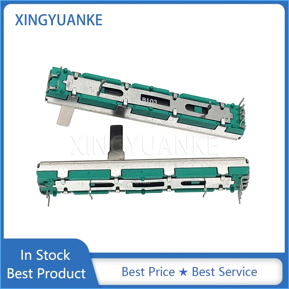 3 ชิ้น/ล็อต SC4580GH 6 ซม.คู่ตรงสไลด์ Potentiometer B10K A20K 60 มม.Fader 6-Pin B103 A103 A203 จับ 1