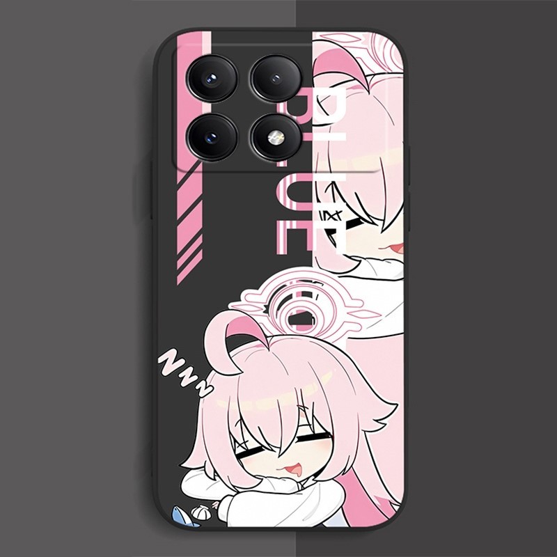 สําหรับ Asus ROG 8 9 FE 2 3 5 5S 6D 7 Max Pro M1 M2 5Q Lite Ultimate ZenFone Flip 10 11 Ultra TH1 สีดํามีน้ําค้างแข็งนุ่มเคสโทรศัพท์ Blue Archive - รูปที่ 3