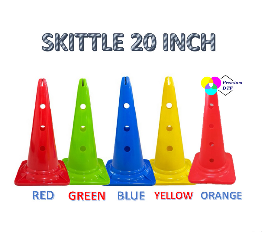 กรวย Skittle / กรวยสปอร์ต / หลอดแท่ง 20" 53CM พร้อม HOLES