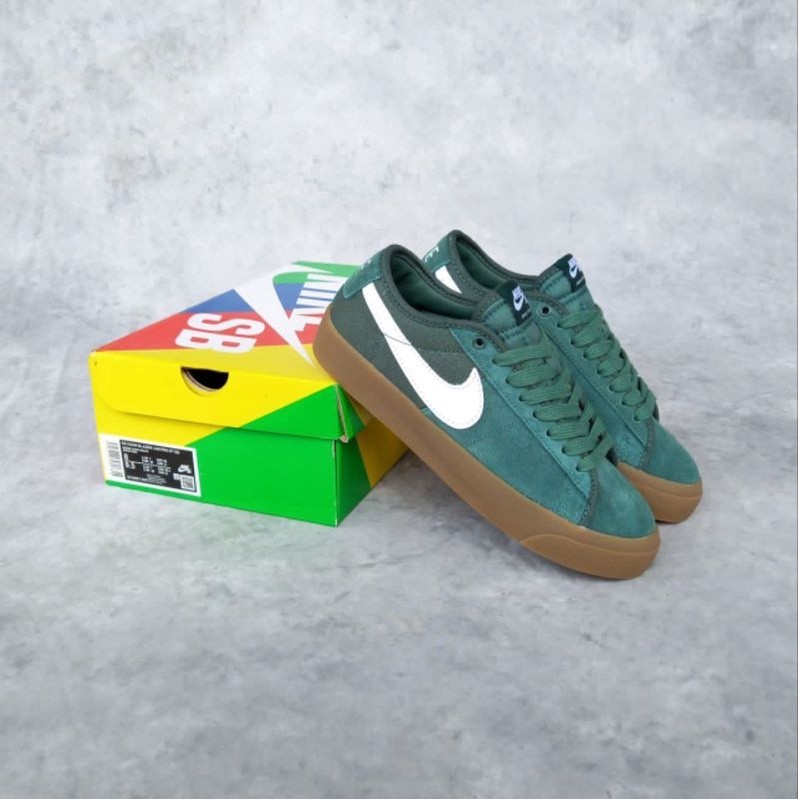 Sepatu Nike Sb Blazer Low GT Green Gum