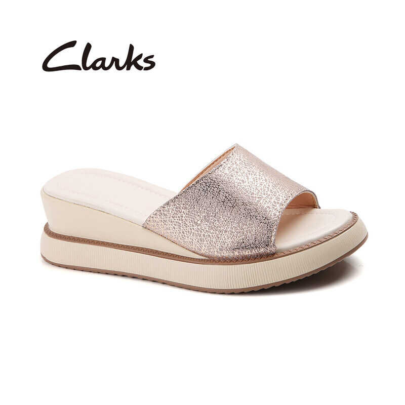 ❤ ❤ Clarks รองเท้าลำลองผู้หญิง Sheer55 SLING รองเท้าแตะส้นหนา