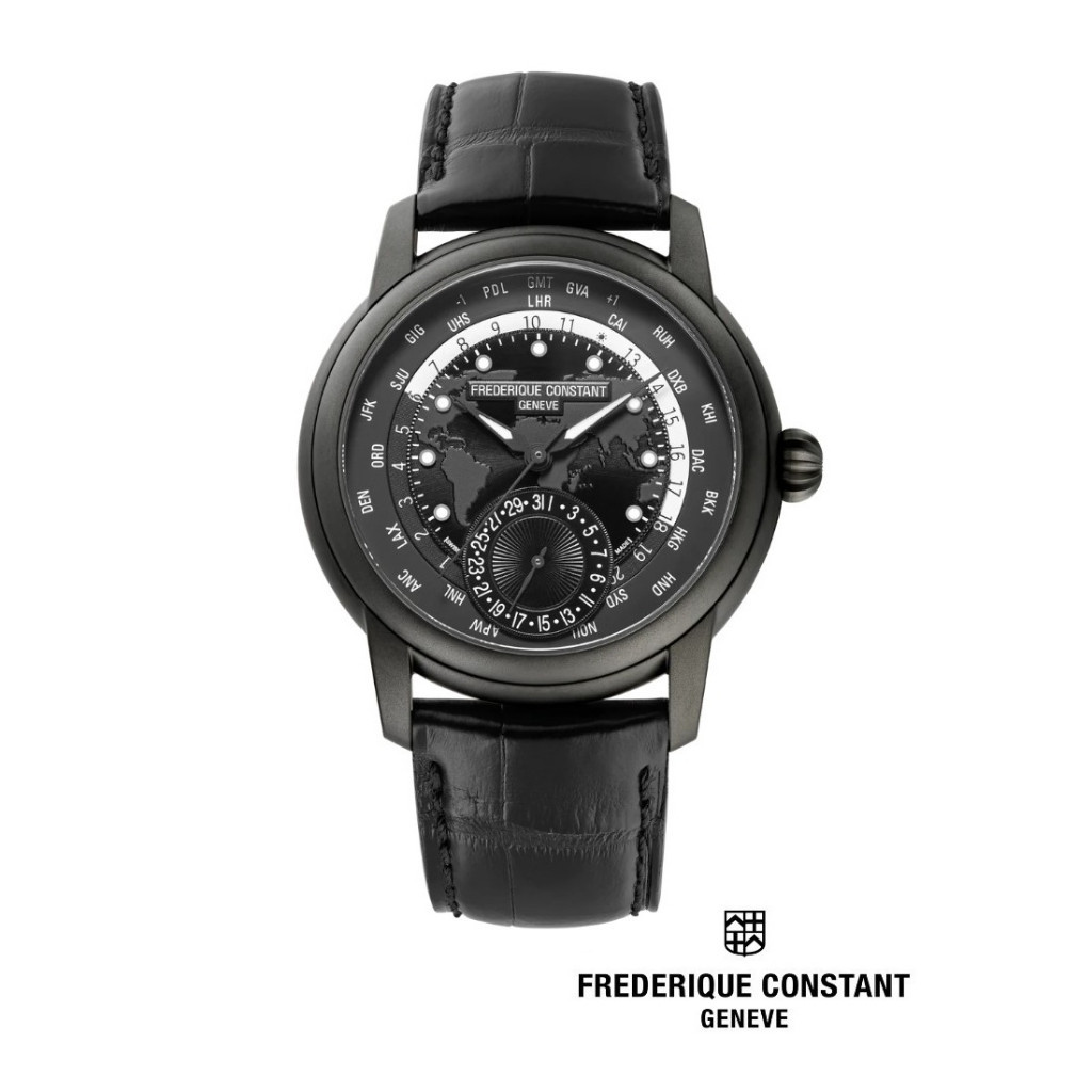 ♞,♘Frederique Constant Manufacture FC-718BAWM4TH6 Limited Edition Classics Worldtimer Men's Watch