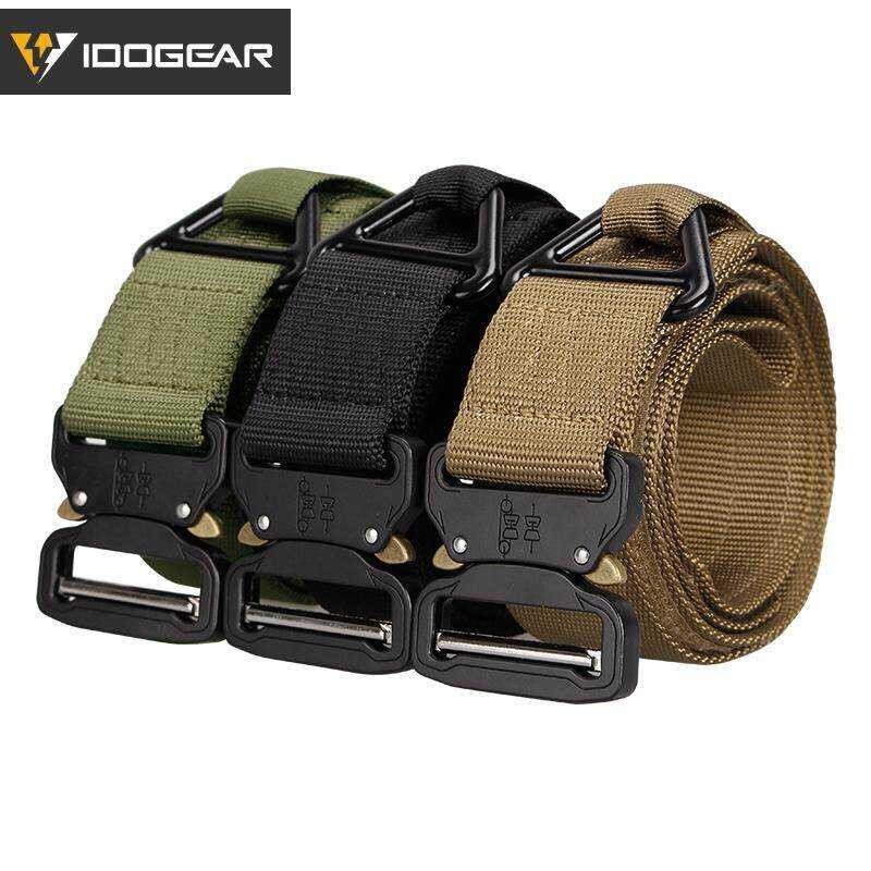 Inch IDOGEAR 1.75 CQB Quick Release Tactical Belt Riggers IG-BT3403 Men outdoor belts nylon black g
