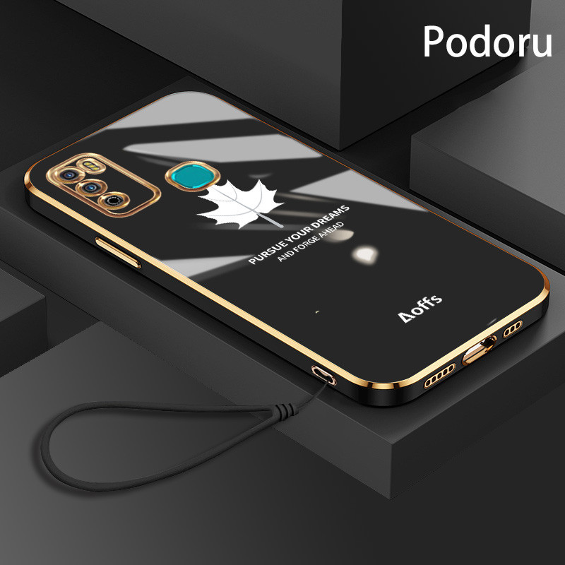 แฟชั่น Maple Leaf สําหรับ Infinix NOTE7LITE X655C X655 X655D X655F KE5 KD7S CD6 CD6S CD7 Ultra-thin 