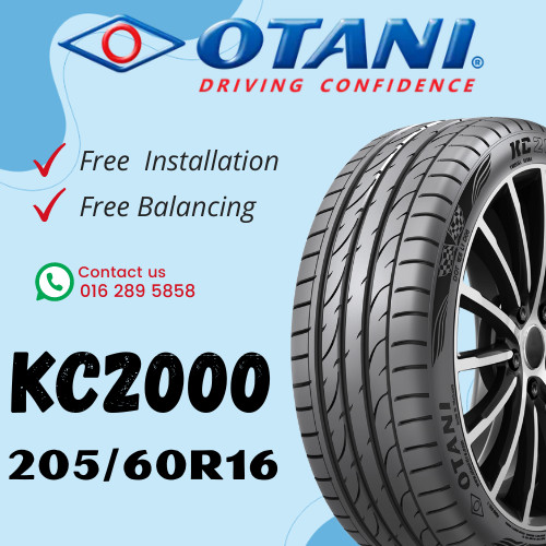 2056016 205 60 16 205/60R16 205-60-16 OTANI KC2000 รถ Tyre ยาง (ฟรี INSTALLATION)
