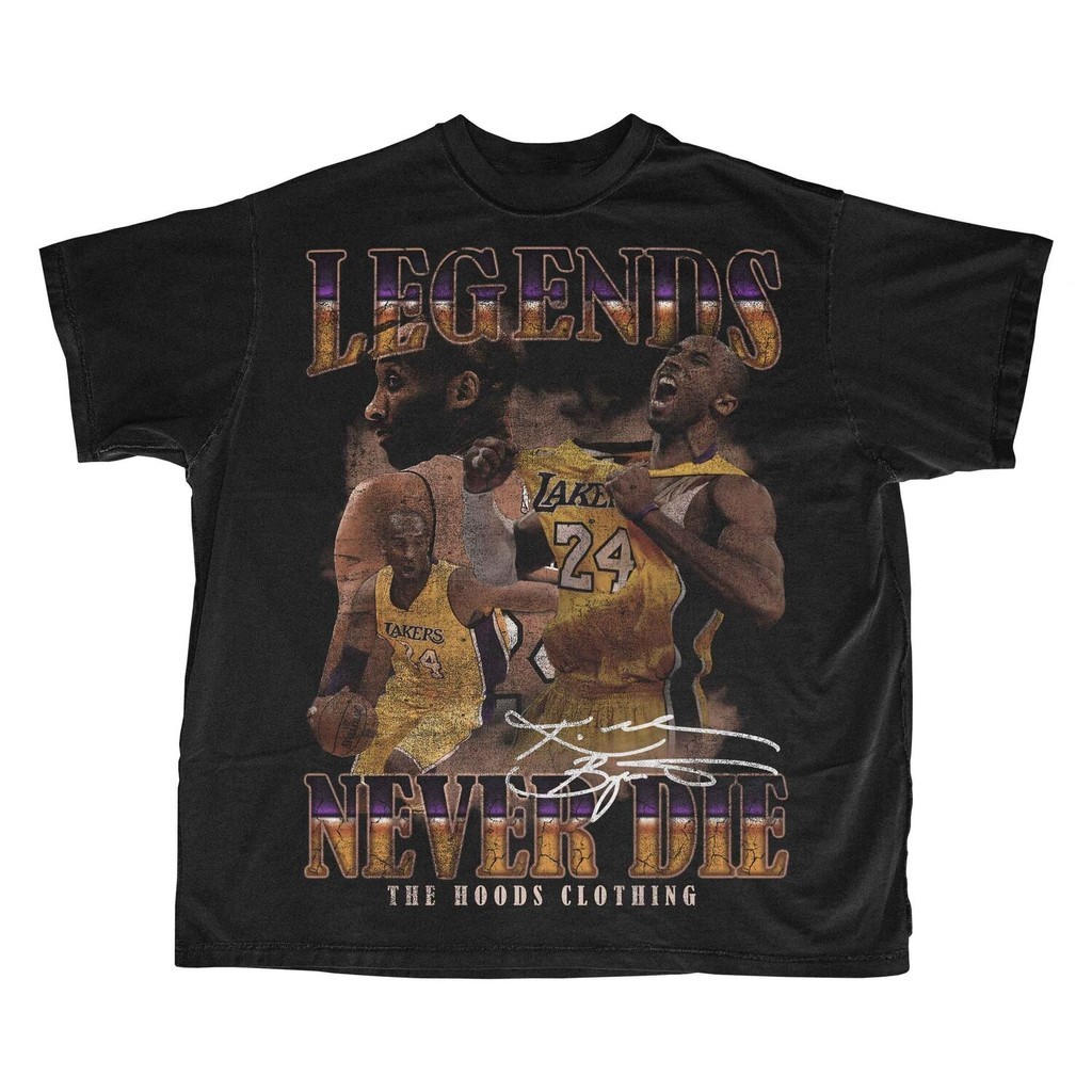 Legends NEVER DIE KOBE BRYANT BOOTLEG/VINTAGE OVERSIZED SHIRT